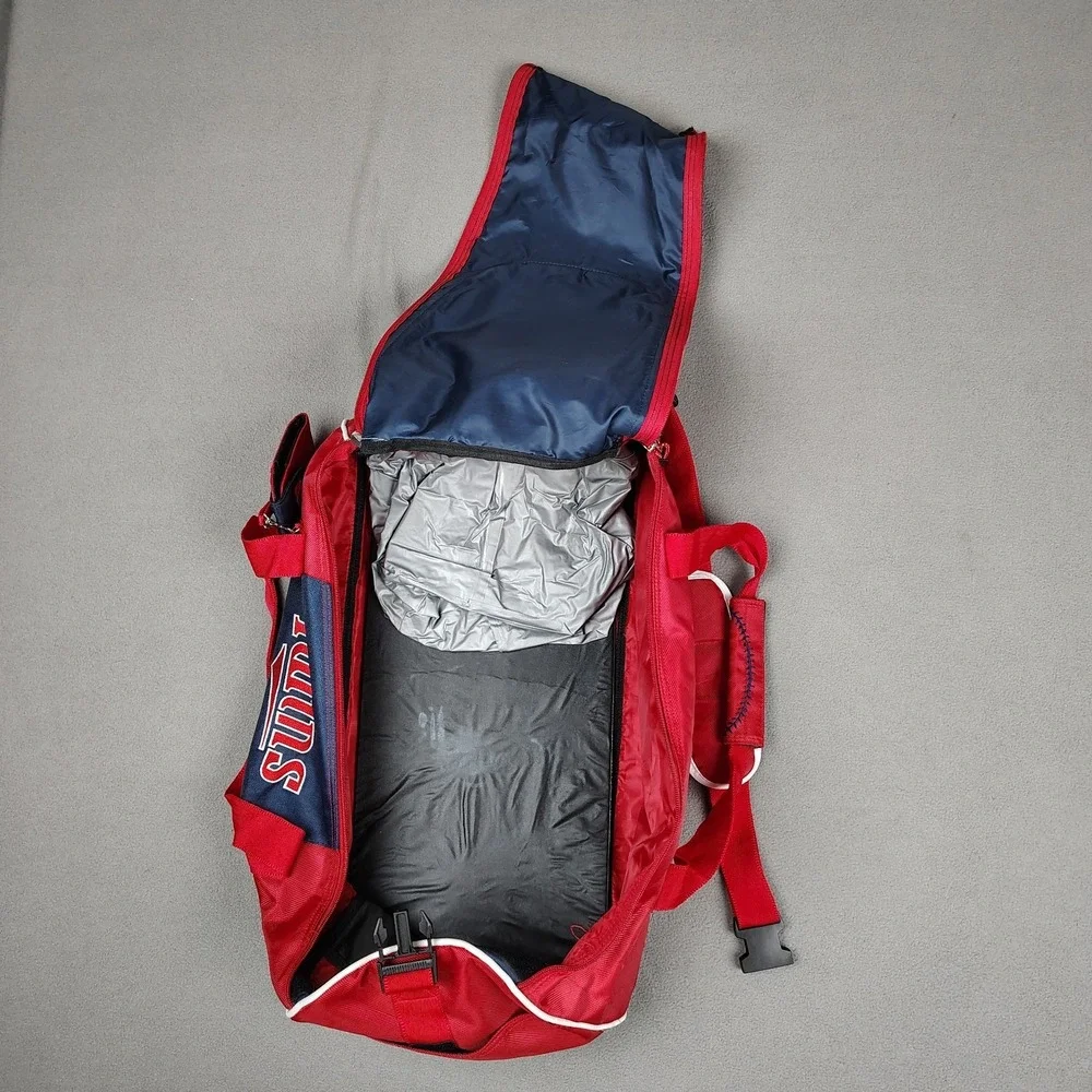 Vintage Minnesota Twins Baseball Duffle Sports Bag Vented Cleat Pocket  MLB EC